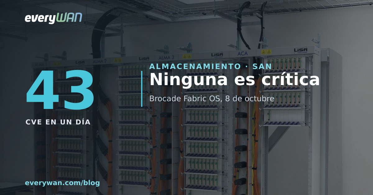 43 CVEs in your array's fibre switch, and not one is critical