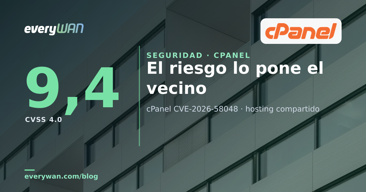 Fachada de un edificio residencial con balcones: en el hosting compartido, tu superficie de ataque incluye a los vecinos que no elegiste
