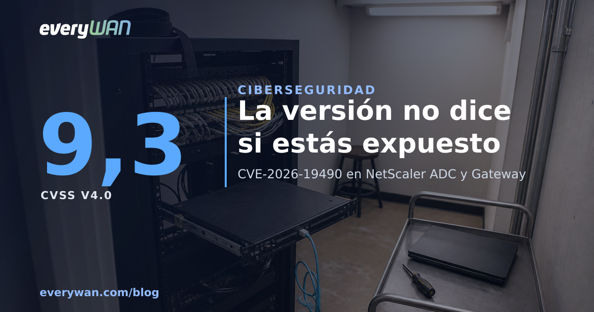 Aparell de xarxa d'1U extret sobre les seves guies en un rack de sala tècnica, amb cable de consola connectat i un portàtil recolzat en un carro de servei