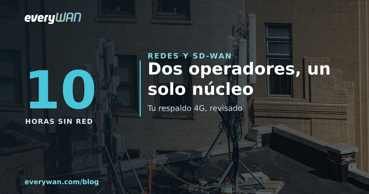 Dos operadores en la factura, un solo núcleo en la red