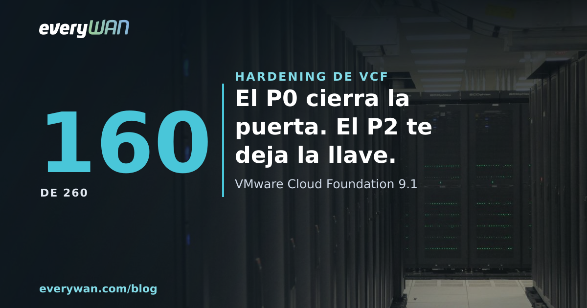 Hardening de VCF: el P0 tanca la porta i el P2 et deixa la clau