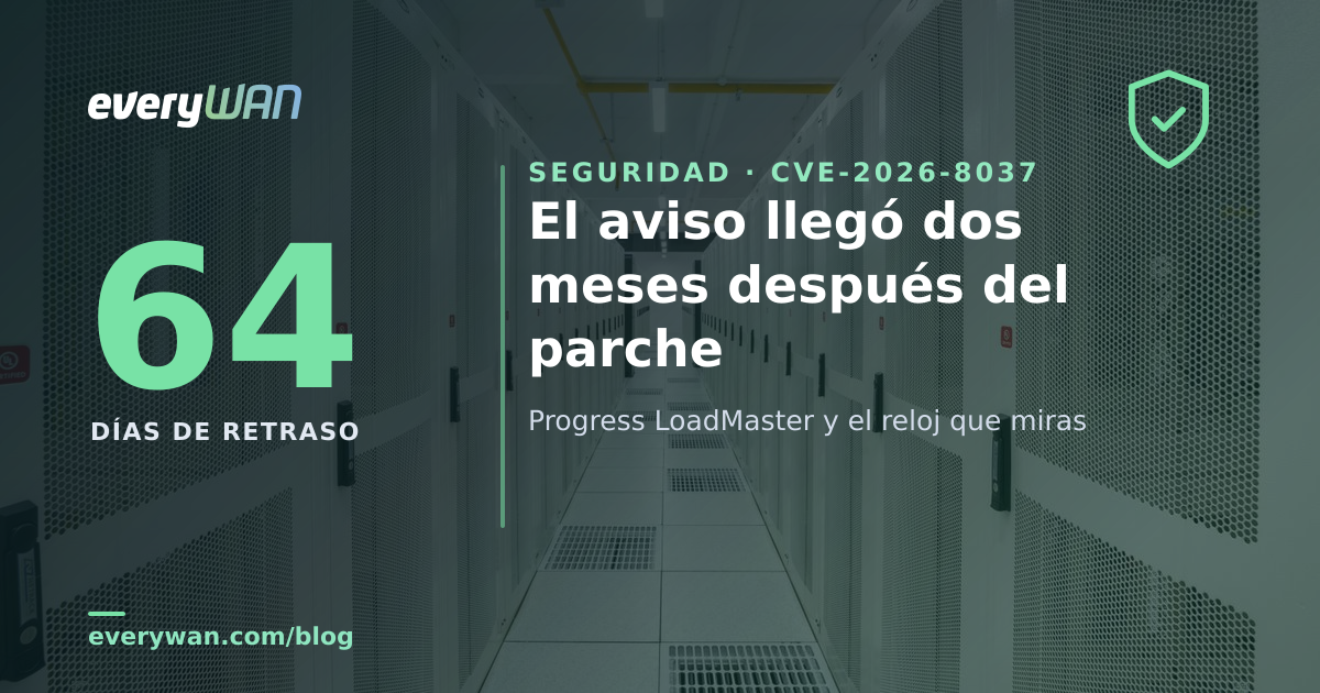 Pasillo frío de un centro de datos entre dos filas de racks cerrados: los aparatos que están delante de todo y casi nunca aparecen en el inventario de parcheo