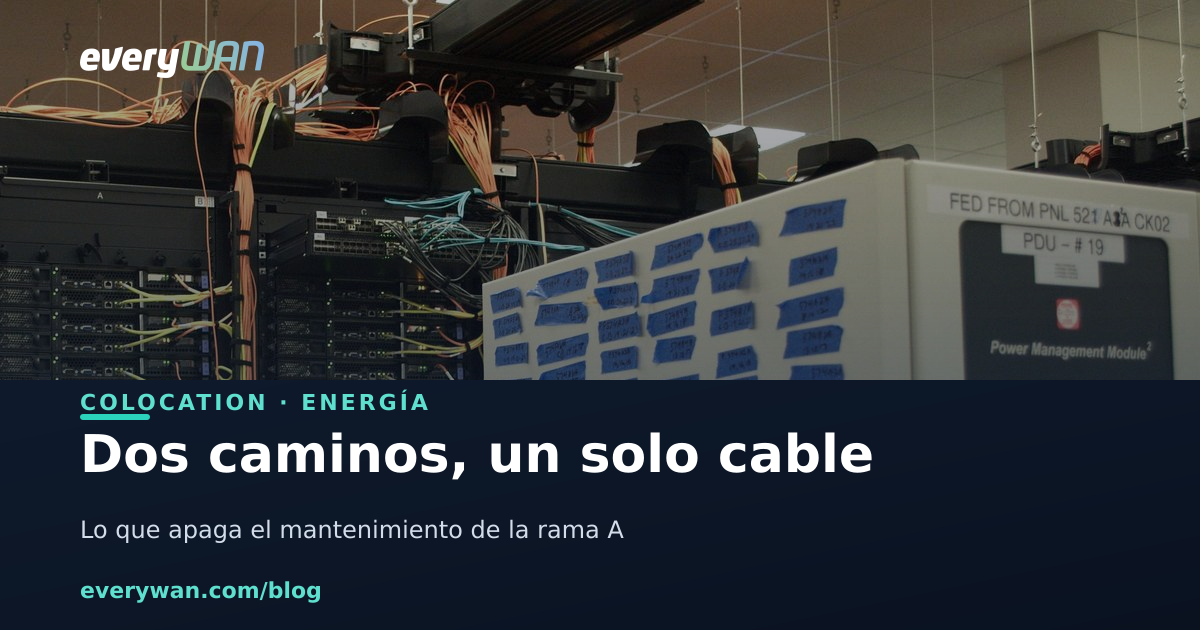 Los dos cables de tu servidor van a la misma regleta