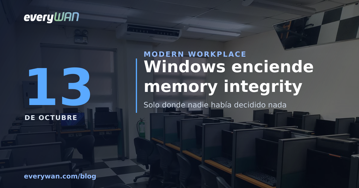 Memory integrity turns itself on in October, and only where nobody decided anything