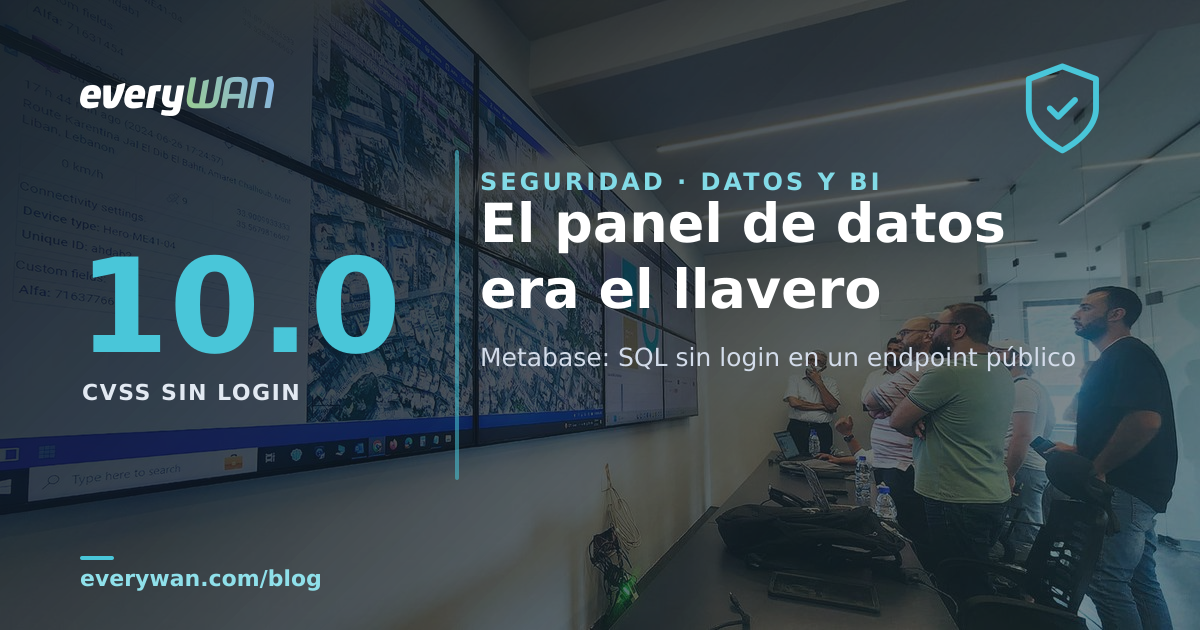Sala de control con una pared de pantallas mostrando paneles y mapas mientras varias personas los observan: el panel que todo el mundo mira y nadie mantiene