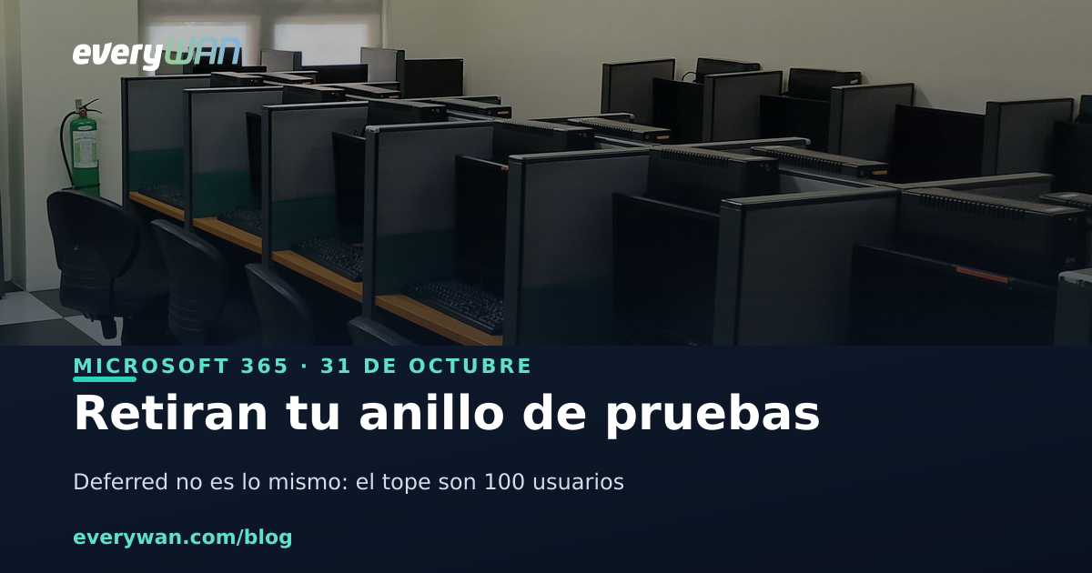 Microsoft retira Targeted Release: el teu anell de proves ara el paguen els altres